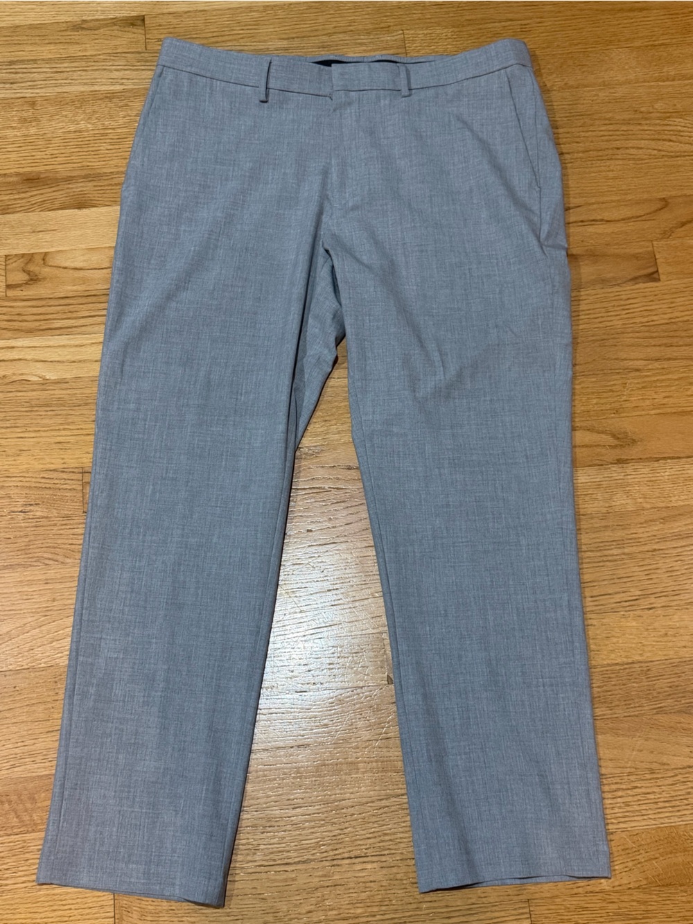 Haggar Light Gray Dress Pants - Slim Tailored Fit